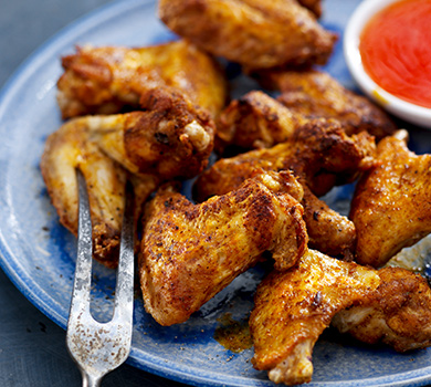 Knapperige en malse kippenvleugels