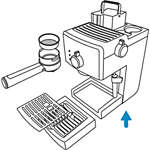 Saeco Poemia handmatige espressomachine